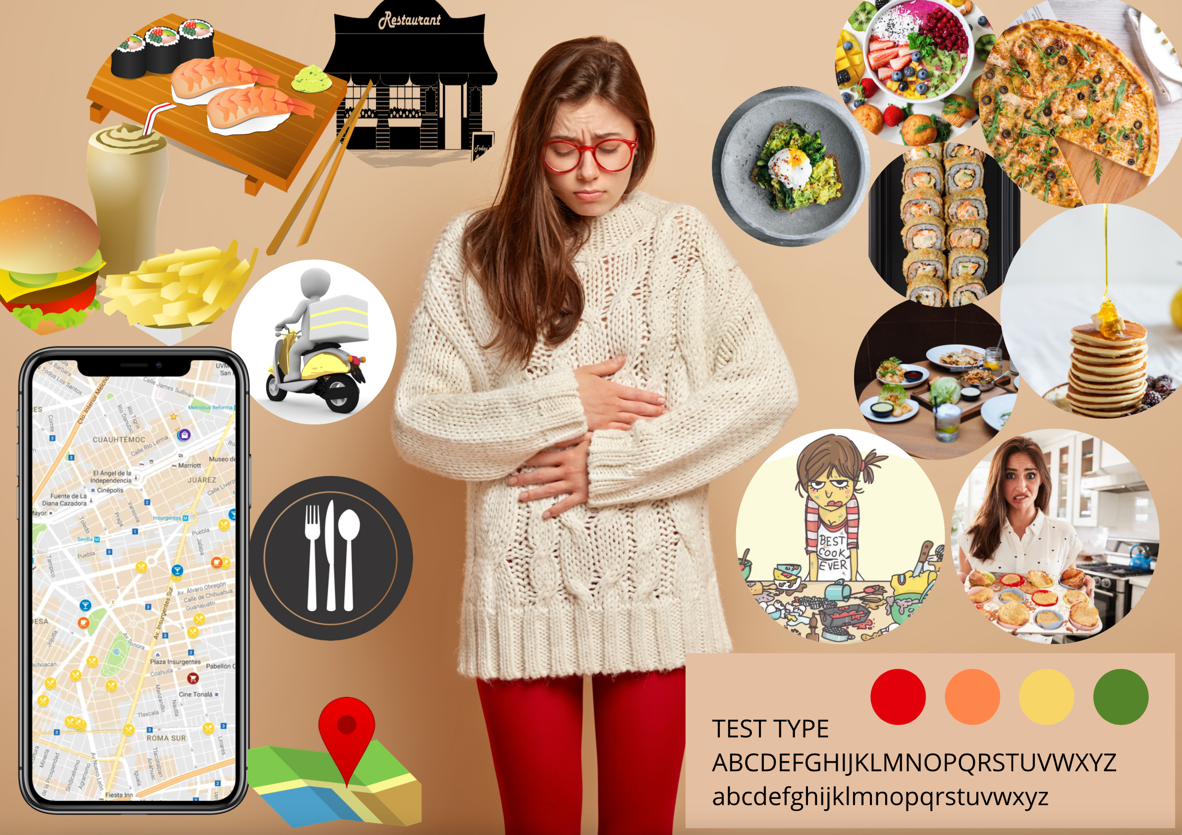 Mood board food app