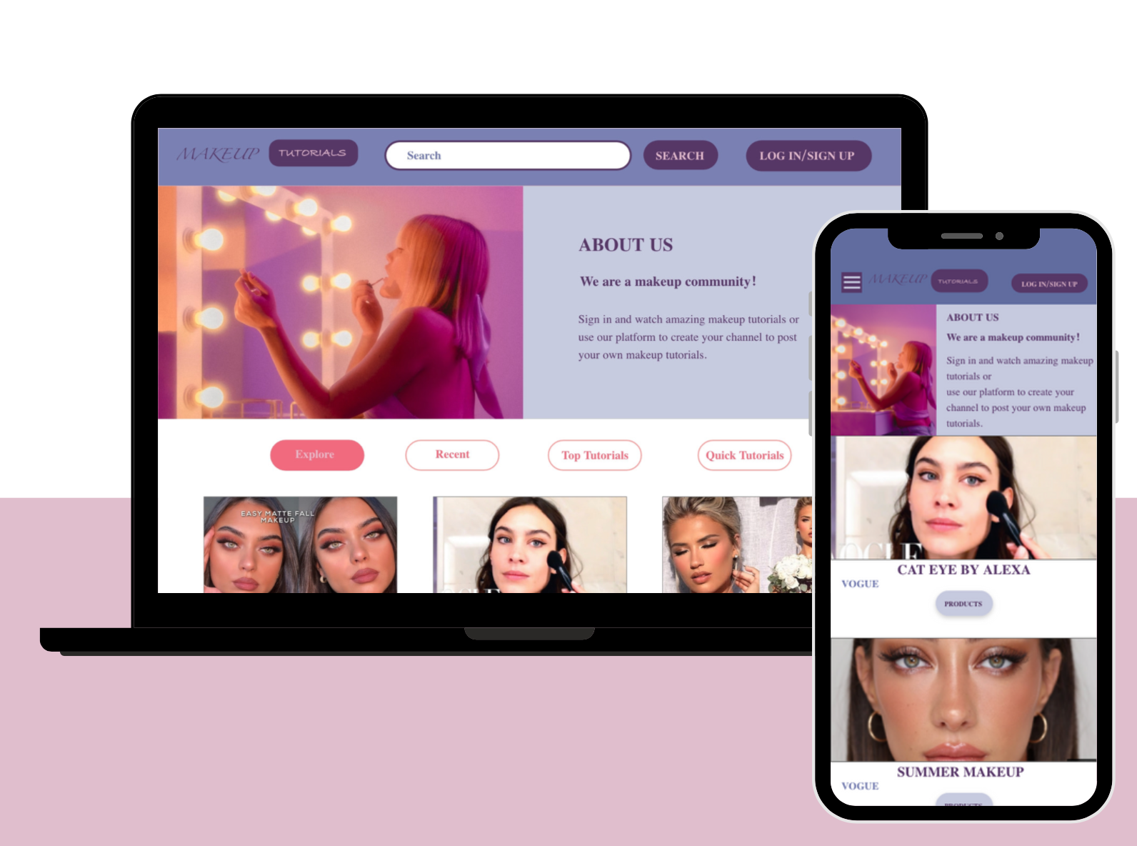 Computer and phone with homepage