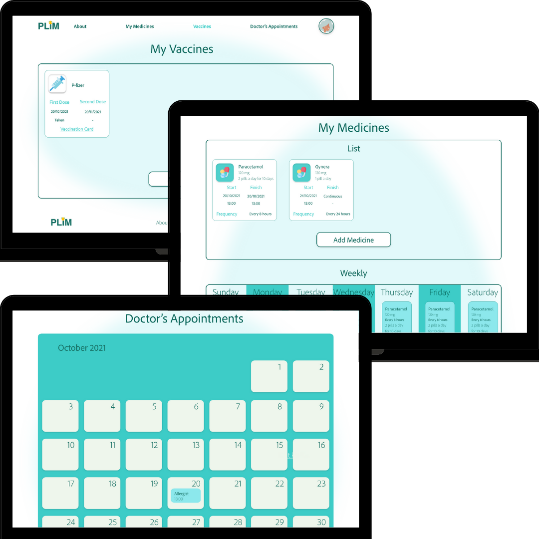 Responsive website desktop